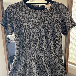 Gray and black short sleeve Loft Outlet dress